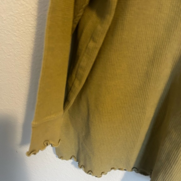 J. Jill Green Waffle Knit Tunic Blouse - Picture 5 of 5